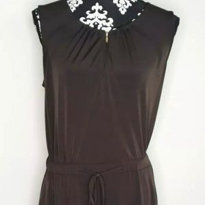 Chicos Drawstring Cargo Pocket Maxi Dress Sz 4